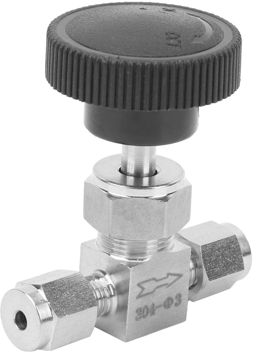 Dailygoods - Dailygoody - Roestvrij stalen klep - Hoge druk naaldklep - Sterke verbinding voor watergasvloeistof - Herhaalbare installatie - Duurzaam en betrouwbaa