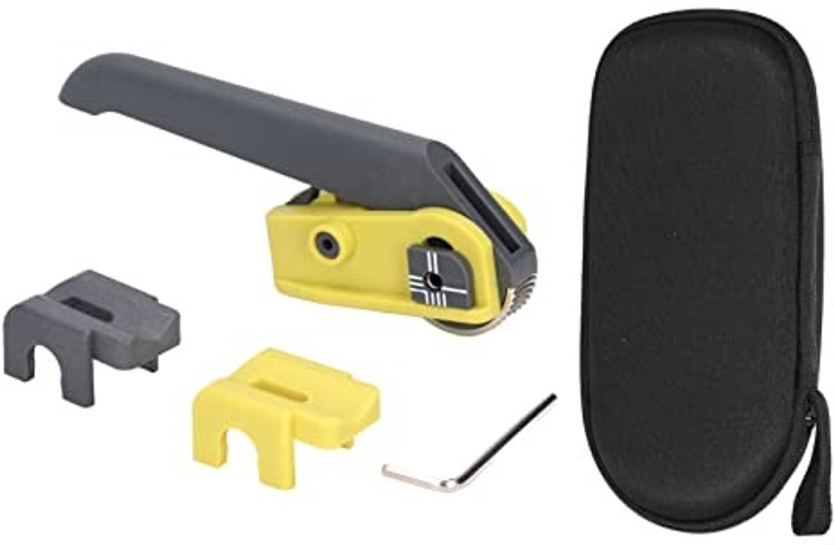 Dailygoods - Dailygoody - Optische Kabelmantelsnijder - Glasvezelkabelsnijder - Dubbel mesontwerp - Vervangbare adapters - Industrieel gebruik - Geschikt voor prof.