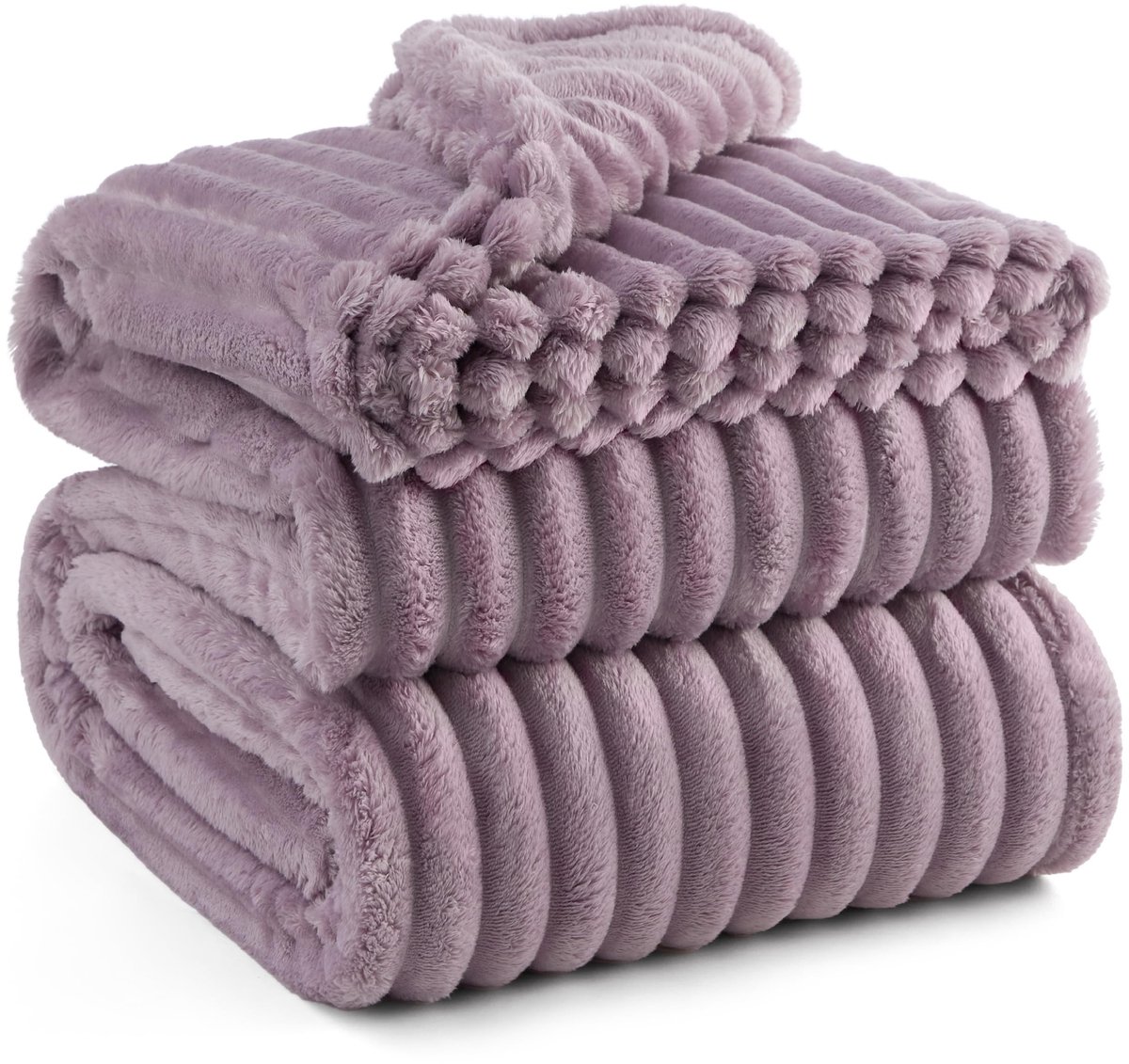 Dailygoods - Dailygoody - Behaaglijke deken - XXL fleecedeken - Warm en zacht - Paars - Comfortabele bankdeken - Perfect voor ontspanning - 240 x 220 cm
