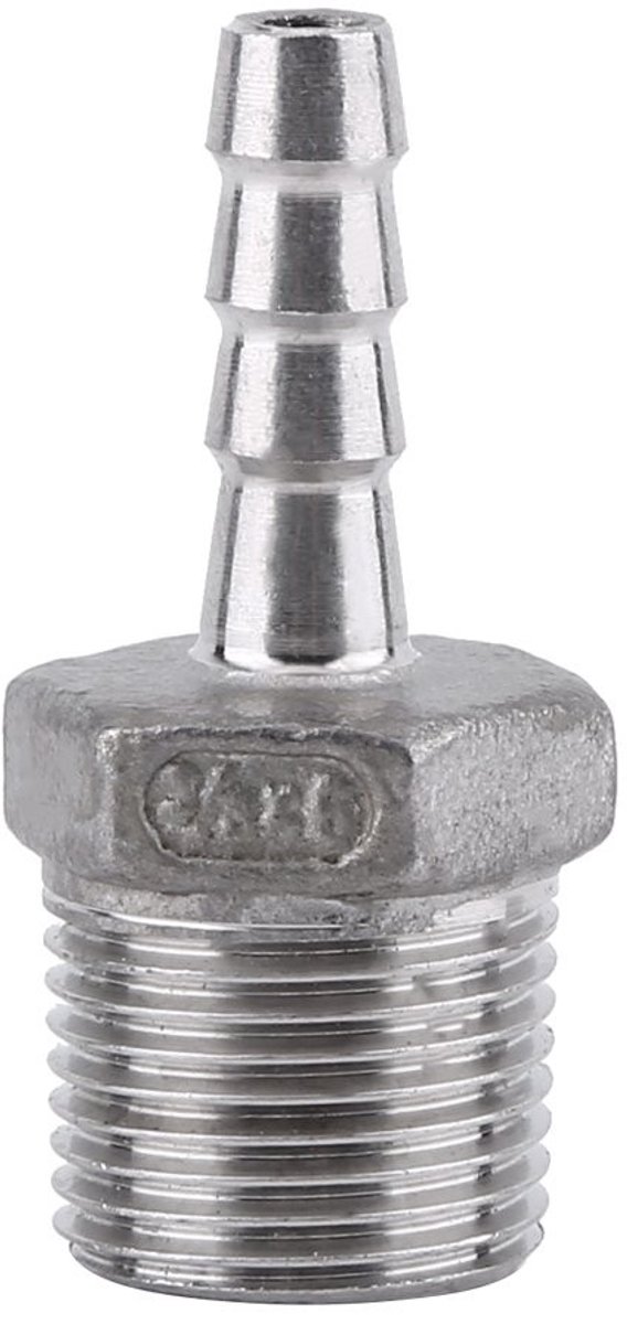 Dailygoods - Dailygoody - Male Thread Pipe Fitting - Barb Pipe Fitting - 3/8"X6mm - Waterdicht - Verbinden van slangen - Tuin en industrie