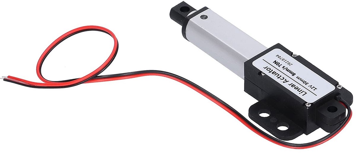 Dailygoods - Dailygoody - Lineaire aandrijving - DC 12 V - Geluidsarm - 30 mm hub - T-type schroef - Medische en industriële toepassingen - Mini-elektrische a