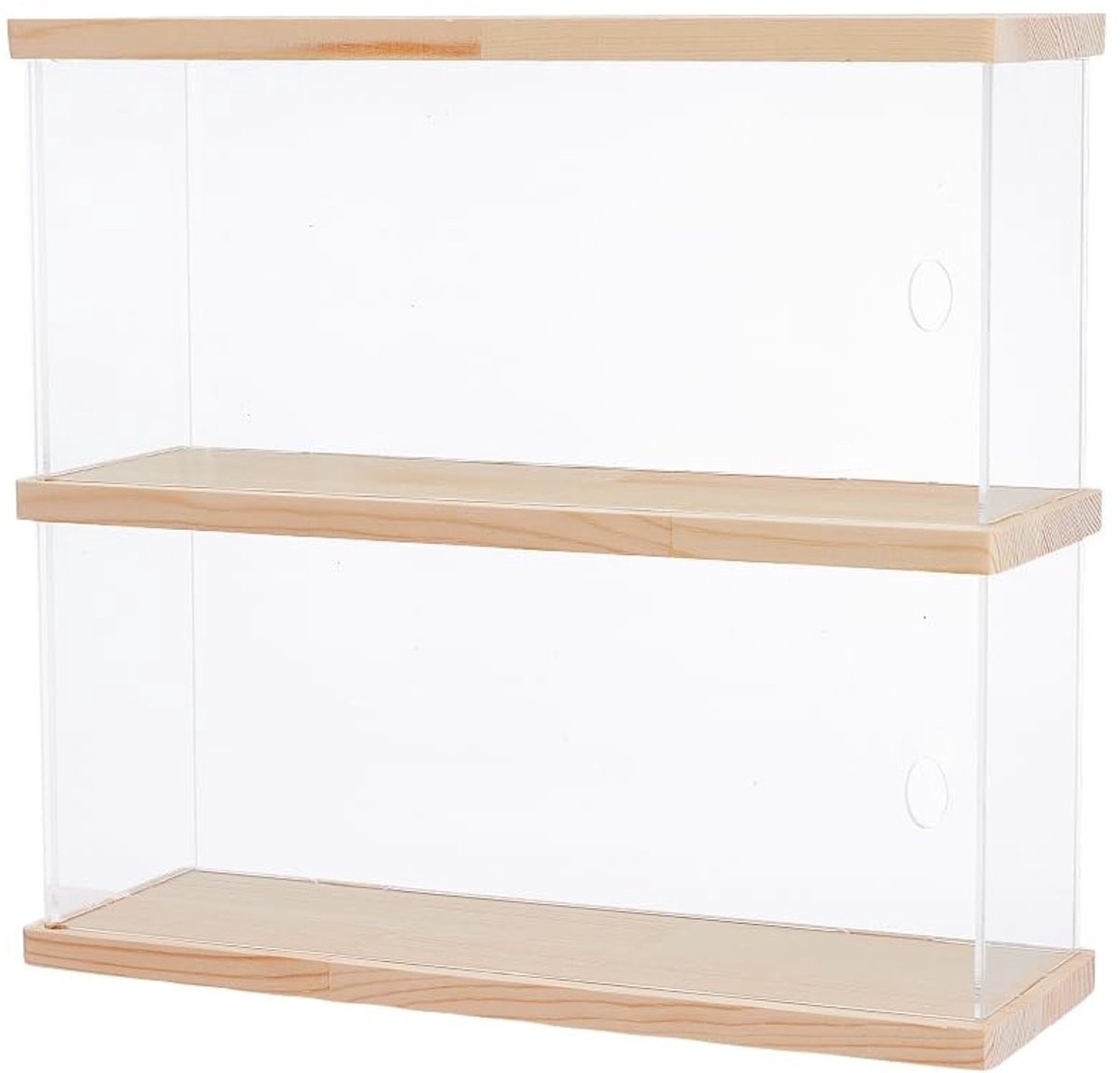 Dailygoods - Dailygoody - Acryl Vitrine - Funko Pop Display - 2 niveaus - Transparant - Showcase Houder - Perfect voor Collecties - 39,5 x 9,7 cm