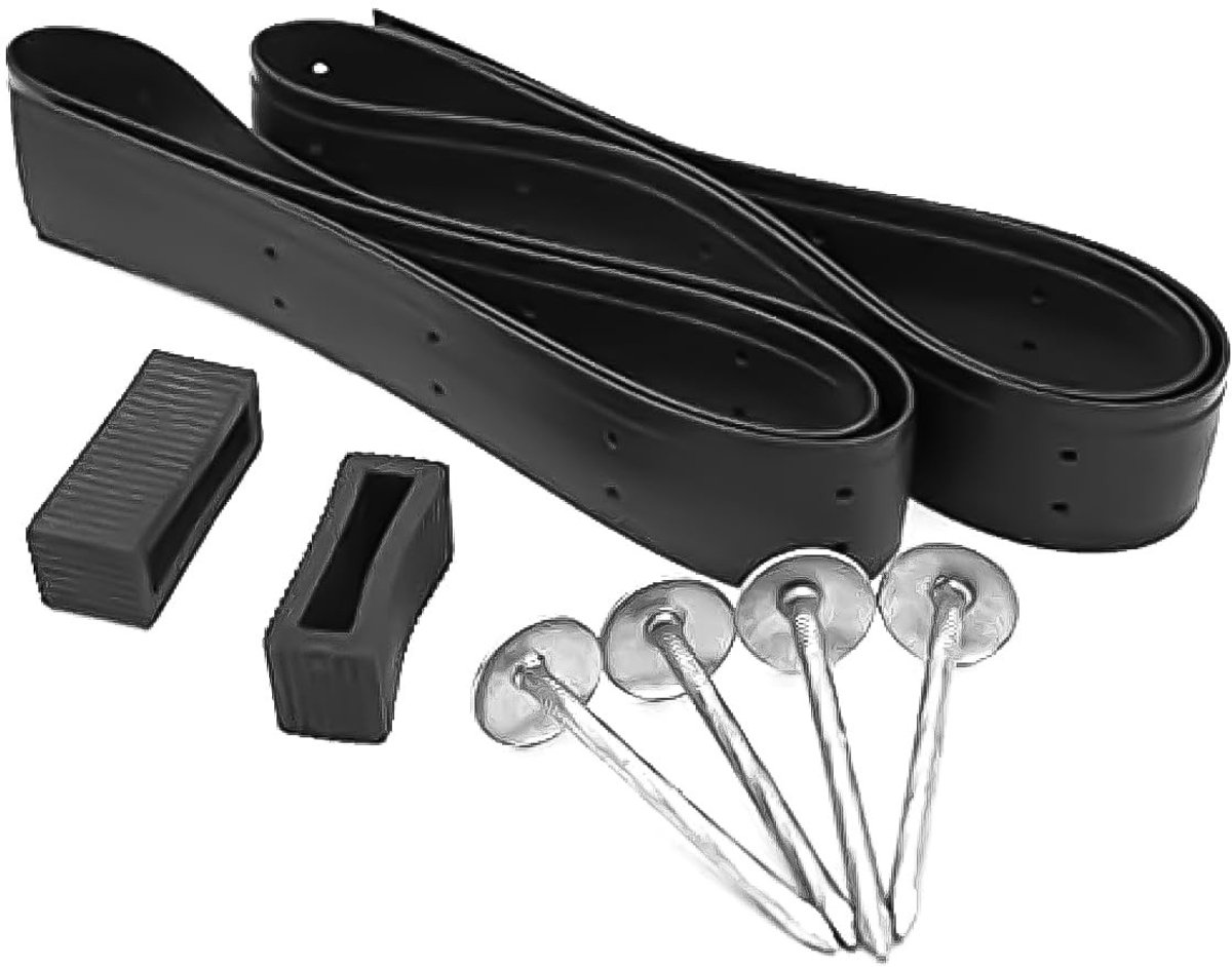 Dailygoody - Zware Boombanden - Verstelbare Steunriemen - Ideaal voor Tuin en Landschapsarchitectuur - Zwart - Plantenbinders - 2 Stuks