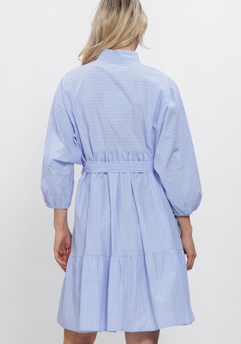 Minus Msrikke Dress Dames - Jurk - Lichtblauw - Maat XS/S