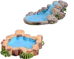 Miniatuur Water Zwembad - Diy Vijver Ornament - Fee Tuin Decoratie - Compacte Afmetingen