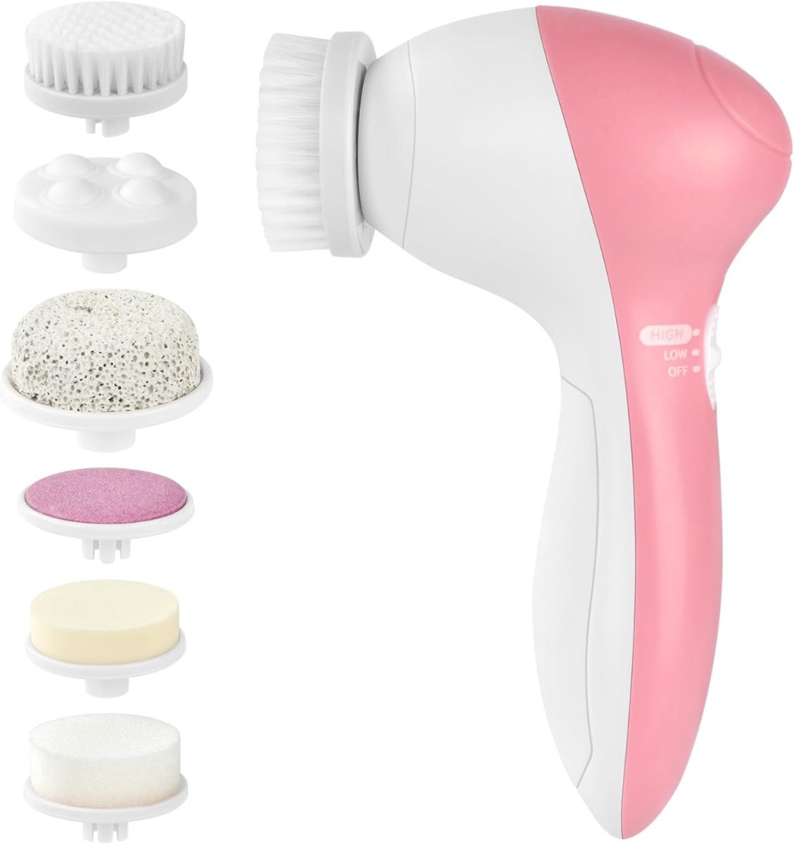 HEZIVO® Gezichtsreiniger Elektrisch - Gezichtsborstel 7-in-1 - Gezicht Verzorging - Huidverzorging - Peeling en Massage