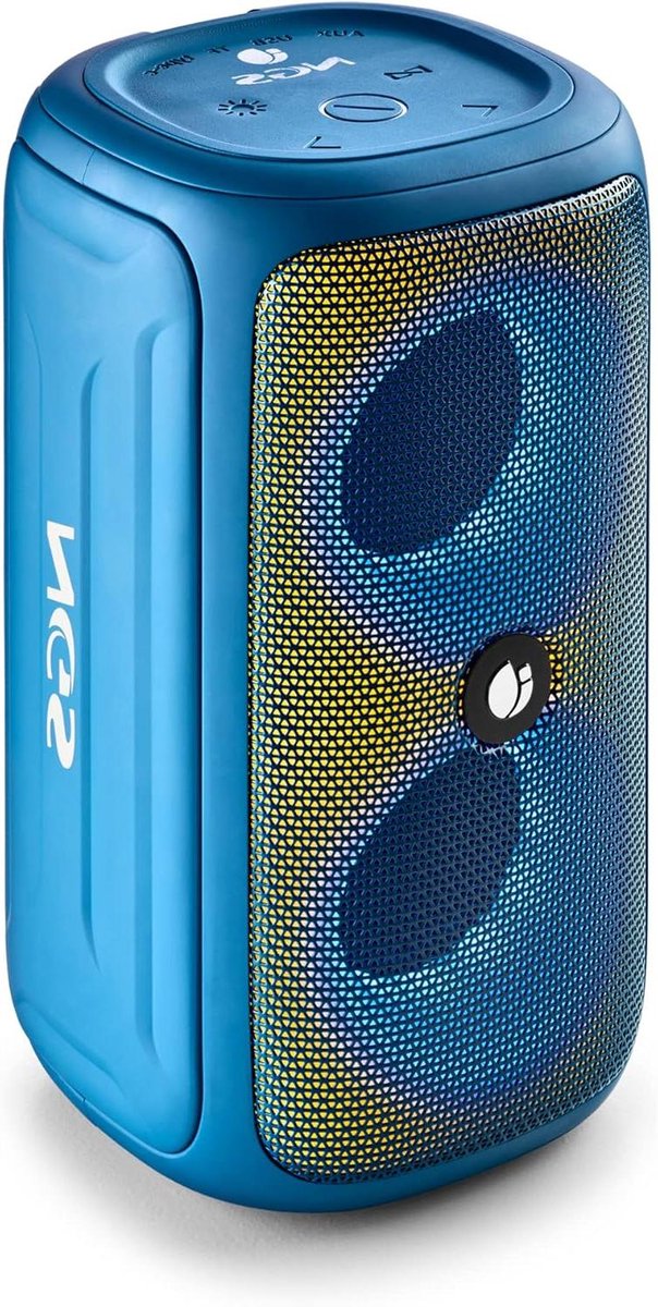 Draagbare Speaker - Bluetooth Geluid - Buiten Muziek - IPX5 Waterbestendig - 32W Vermogen - Blauw