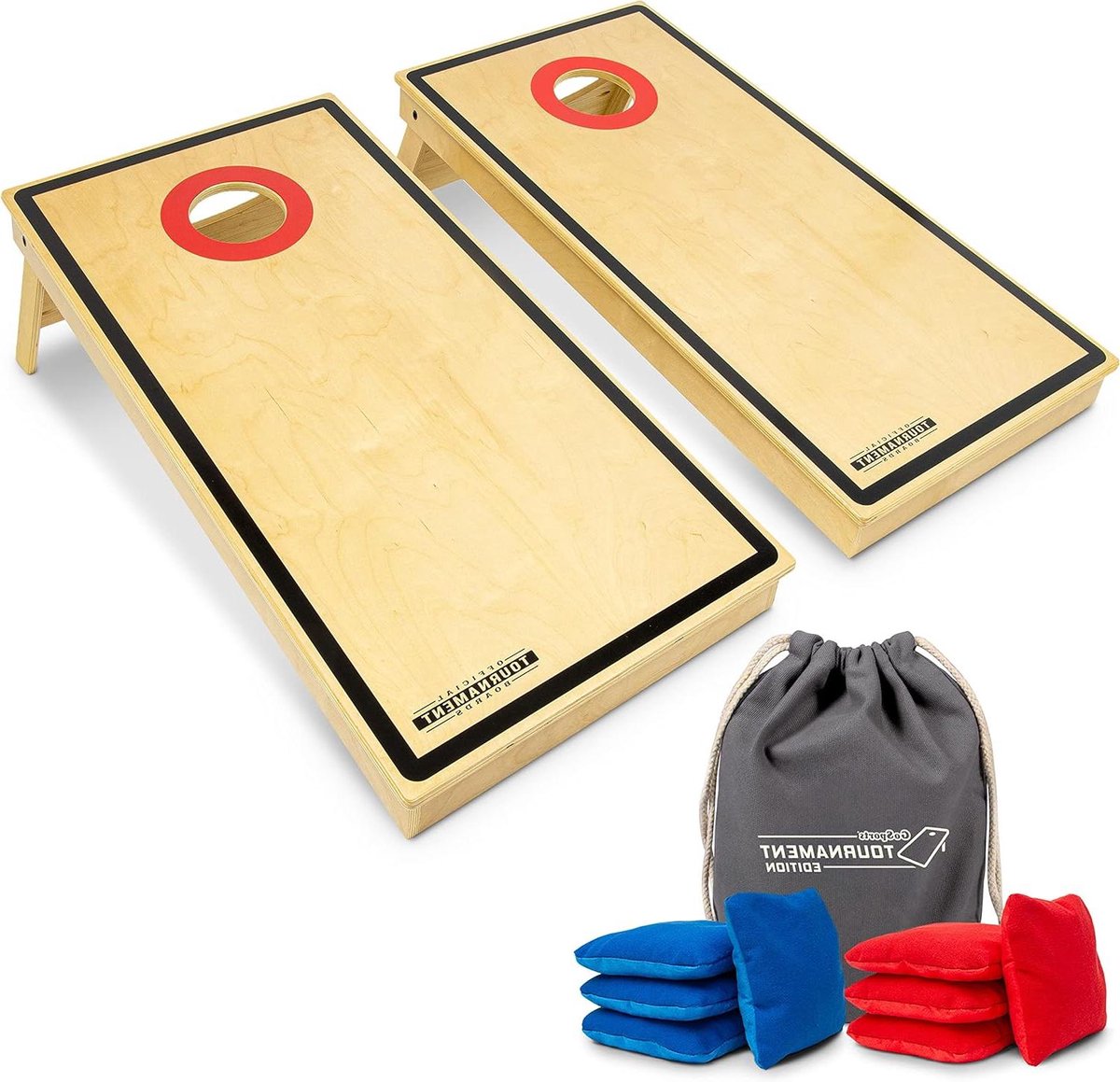Houten spelplanken - Tuinspel - Buitenactiviteit - Dubbelzijdige zakken - 4ft x 2ft - Pro Toernooi Editie