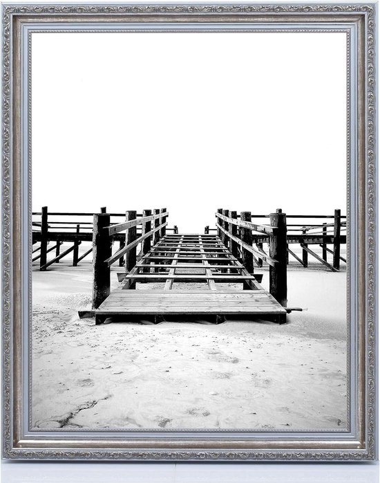 Online-GalleryKing OGK houten fotolijst 55 x 75 cm in leisteen-blauw