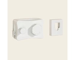 WiseGoods Premium Uittrekbare Waslijn Binnen & Buiten - Droogrek - 5M RVS Draad - Muurbevestiging - Voor Balkon & Tuin - Wit