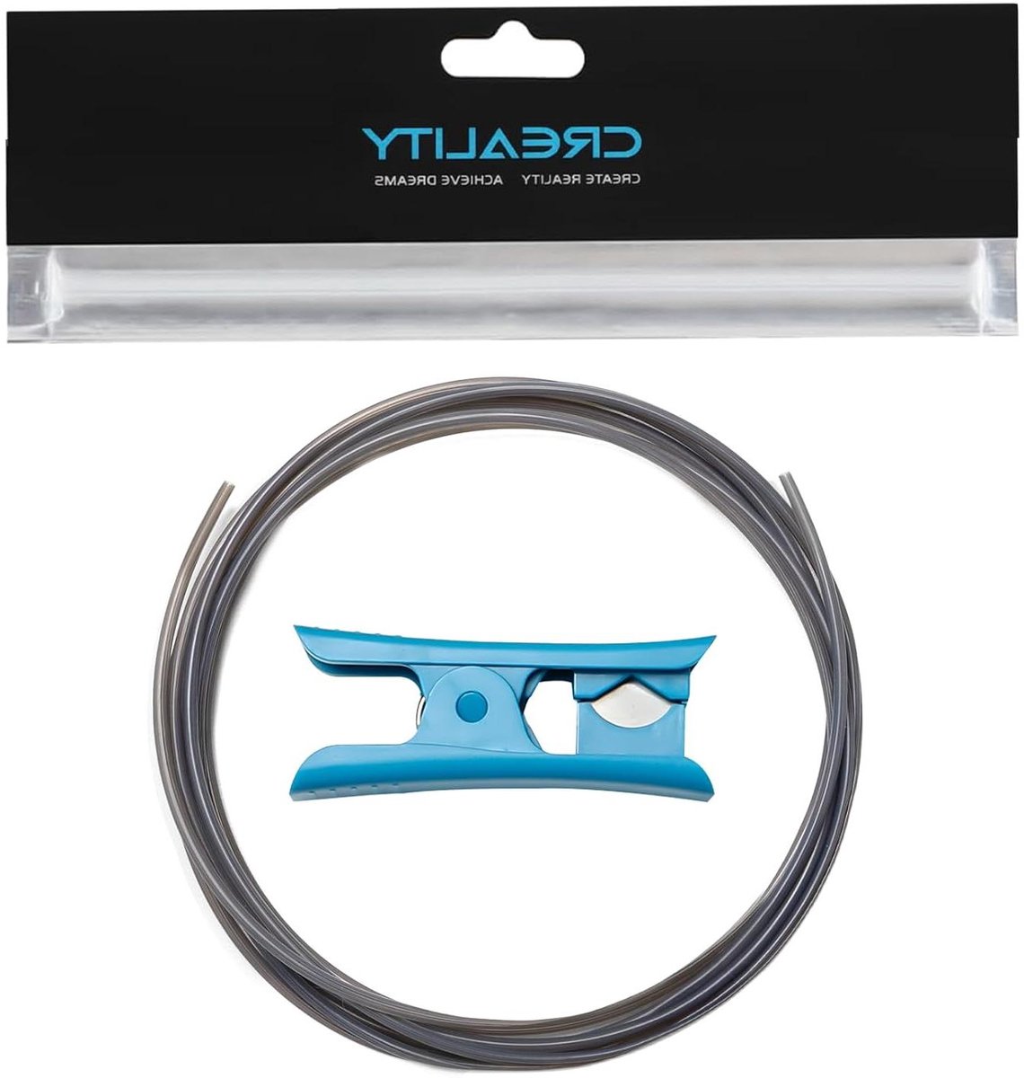 PTFE Teflon Buis - Low Resistance Tube - 3D Printen - Stervormige Binnenkant - 4 Meter - Halftransparant Zwart