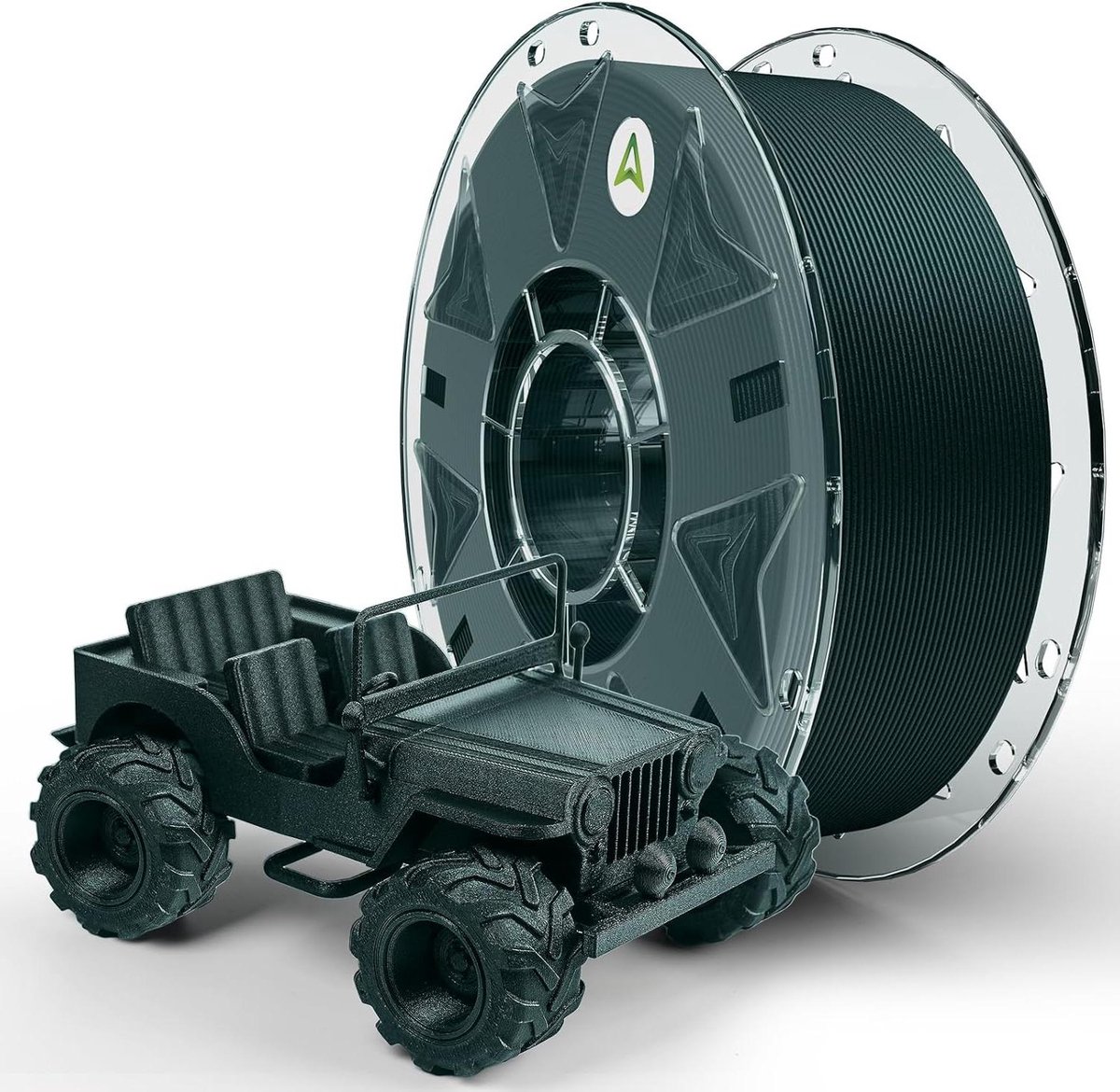 Koolstofvezel Filament - 3D Print Materiaal - Functionele Onderdelen - Hoge Snelheid Printen - 175 mm - Groen Antiek