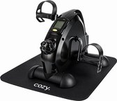 cozy.® Stoelfiets Pro 2026 met Anti-slip Mat - Bureaufiets - Deskbike - Bewegingstrainer - LCD-display - Lichtgewicht - Incl. Anti-slip Band & 2 Wielstoppers - Voor Kantoor en Thuis - Zwart