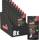 Rosewood Chewy Donut Canard Small – Friandise à Mâcher Solide pour Chiens – Peau de Boeuf avec 45% Canard – Soutient la Dentition – 8 x 150 g