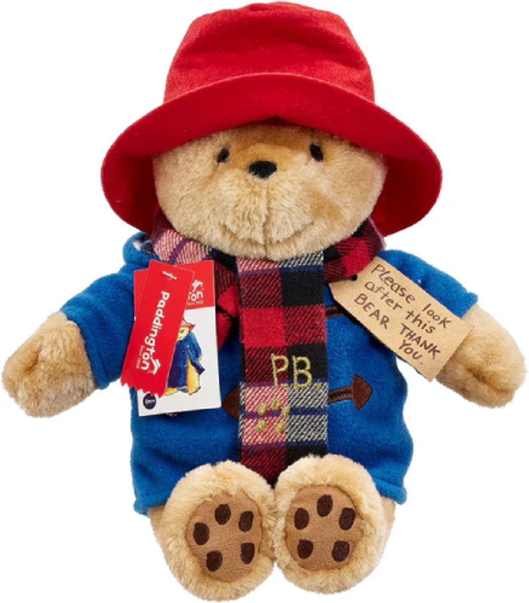 Paddington Beer met Sjaal Pluche Knuffel 30 cm - Paddington Bear Plush Toy - Speelgoed knuffeldier knuffels voor kinderen jongens meisjes - Teddybeer Knuffelbeer