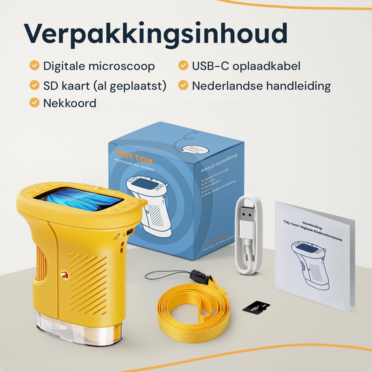 Tidy Tom® Kindermicroscoop - Microscoop - Incl. SD kaart - 1000x Zoom - STEM speelgoed — afbeelding 6