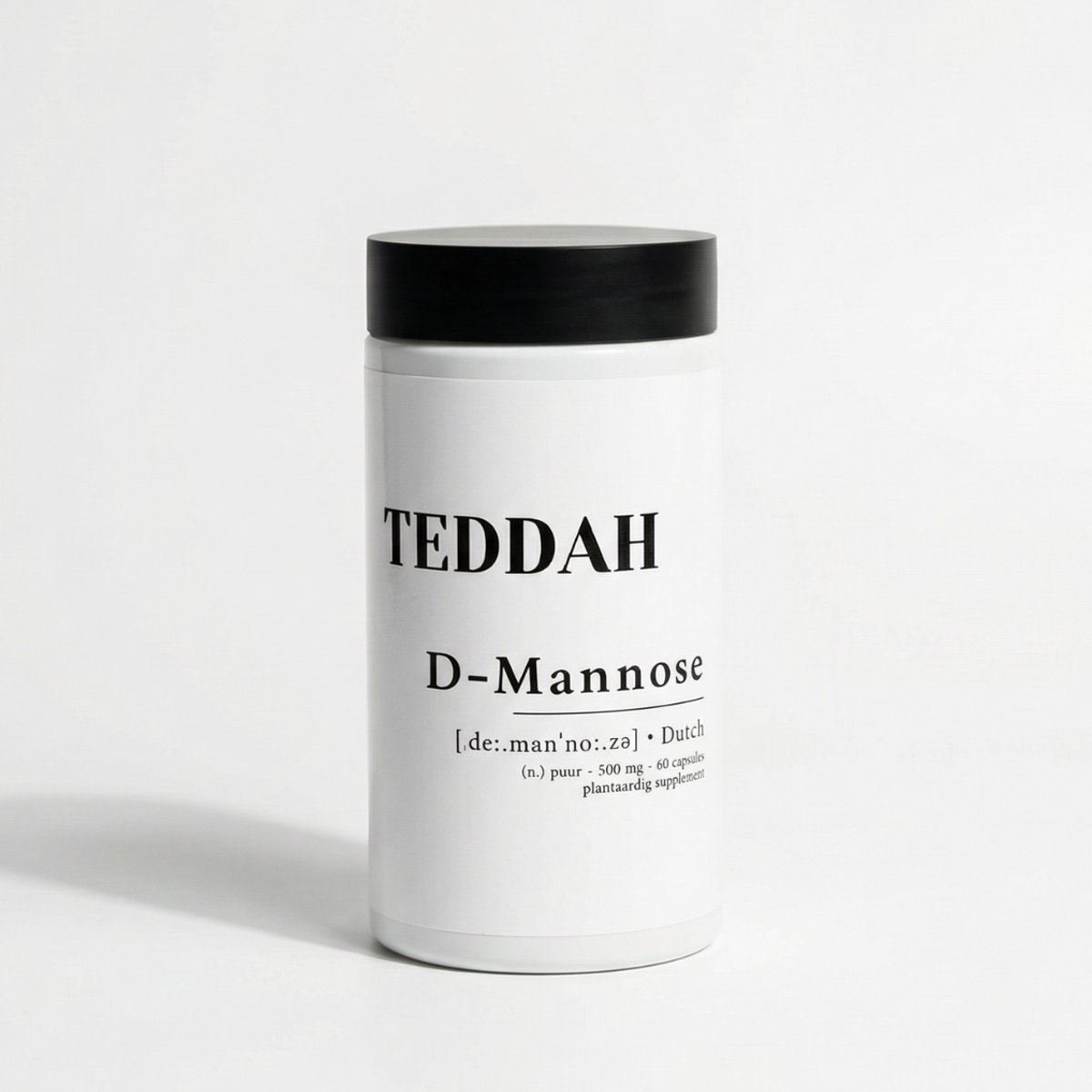 TEDDAH D-Mannose - 500 mg - 60 Capsules - Puur Natuur - Zonder Toevoegingen