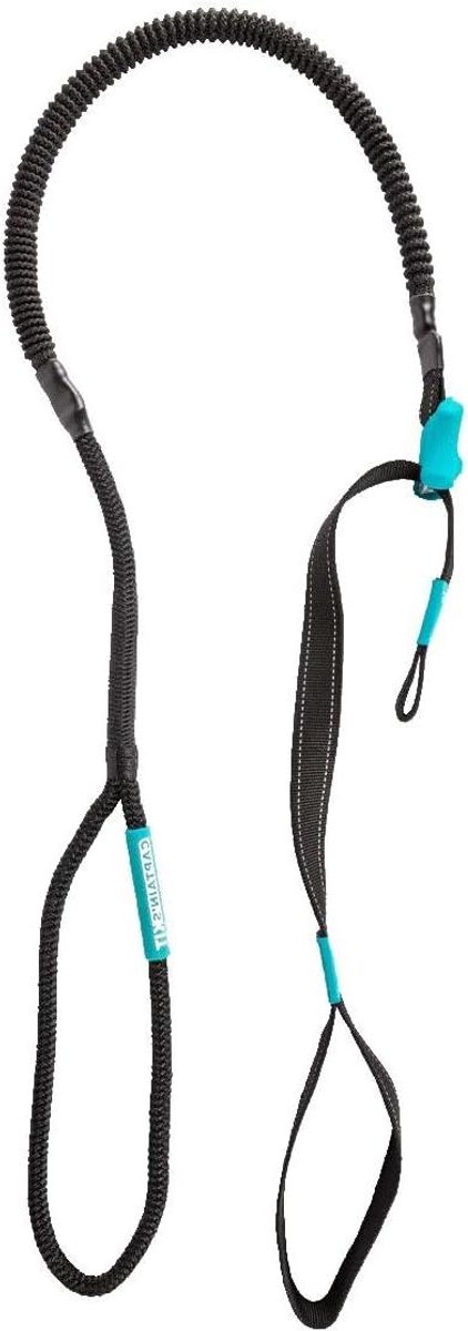 Boot Bungee Lijn - Verstelbare Docklijn - Veilig Boot Aanleggen - Snelsluiting Trekband - Tot 6 Voet - Blauw Zwart