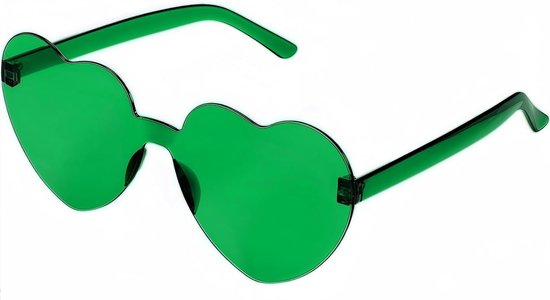 Hart Zonnebril - Liefdesbril Feestbril - Zomerse Mode - Uniek Hartvormig Design - 143mm Breed - Paars van Hart — afbeelding 2