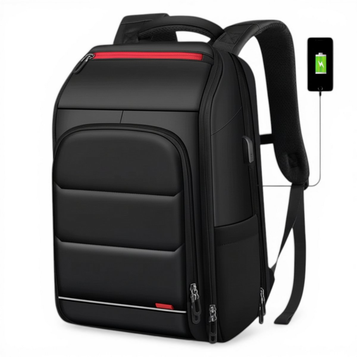 Laptop Rugzak 15.6 Inch - Veilig - Comfortabel - Waterdicht - Zwart