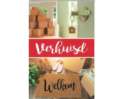 Verhuiskaarten - 5 stuk set - Verhuisd naar een nieuw plekje - Plantjes - Verhuizen |- Adreswijziging - Verhuisbericht - Nieuw huis - Samenwonen - Blanco