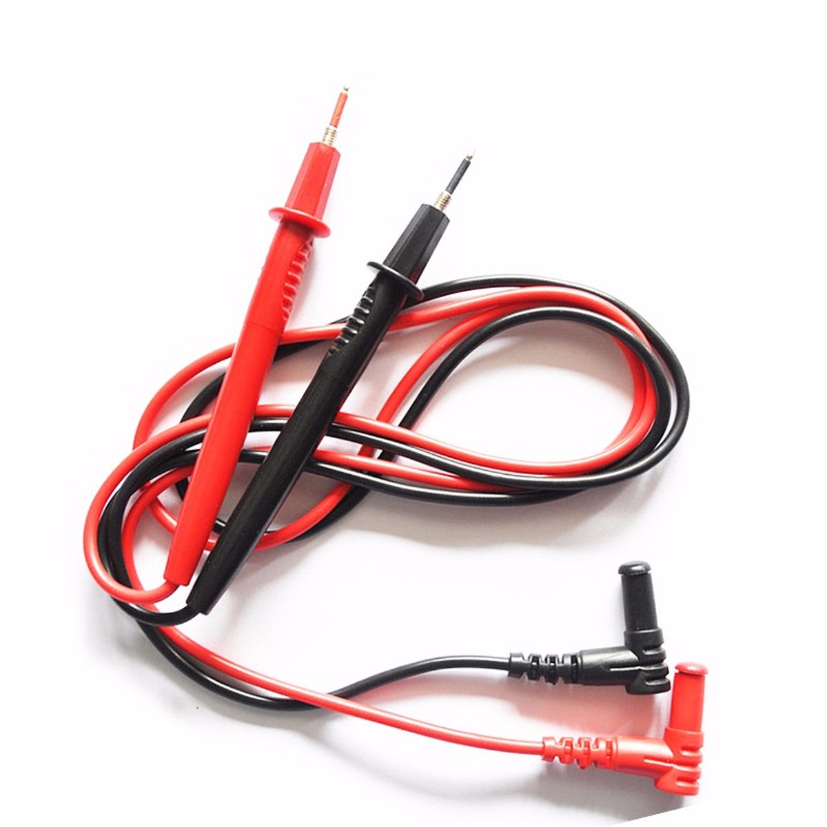 Qatrixx Professioneel Universeel Kabelsetje Voor Multimeter - Meetpen - Multimeter Kabelset - Multimeter Kabel - Test kabels Voor Multimeters - haaks - 0,90 meter