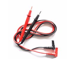 Qatrixx Professioneel Universeel Kabelsetje Voor Multimeter - Meetpen - Multimeter Kabelset - Multimeter Kabel - Test kabels Voor Multimeters - haaks - 0,90 meter