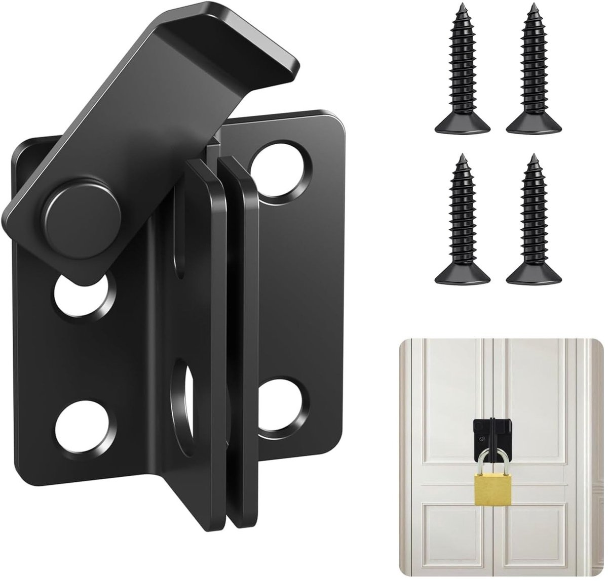 Allecto - Deurslot met Vergrendeling - 2-in-1 Latch voor Deuren en Ramen