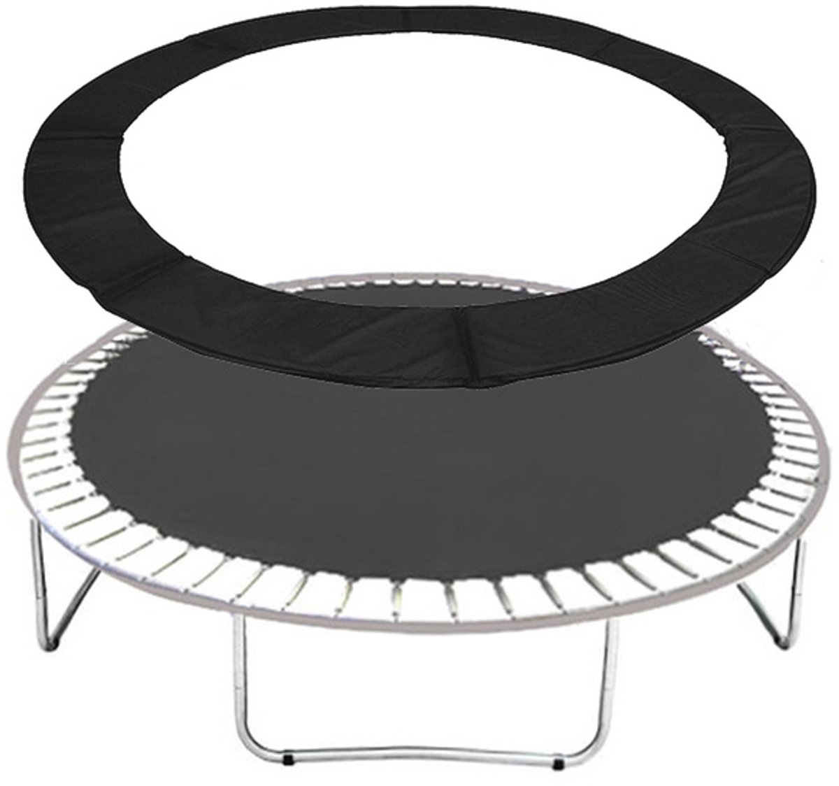 Springos Trampoline Rand | Ø 305 cm | Beschermrand Trampoline | Rond | Zwart – foto 4