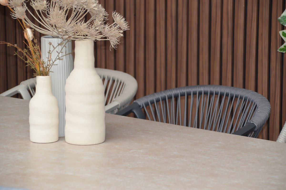 Hartman Kyra dining tuintafel 180x90 cm - Latte