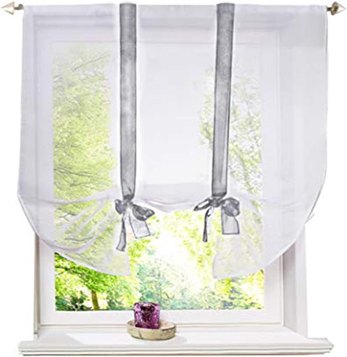 Romeins Gordijn - Paneel Gordijn - Woonkamer Decoratie - Lichtdoorlatend - 100x140cm - Lic