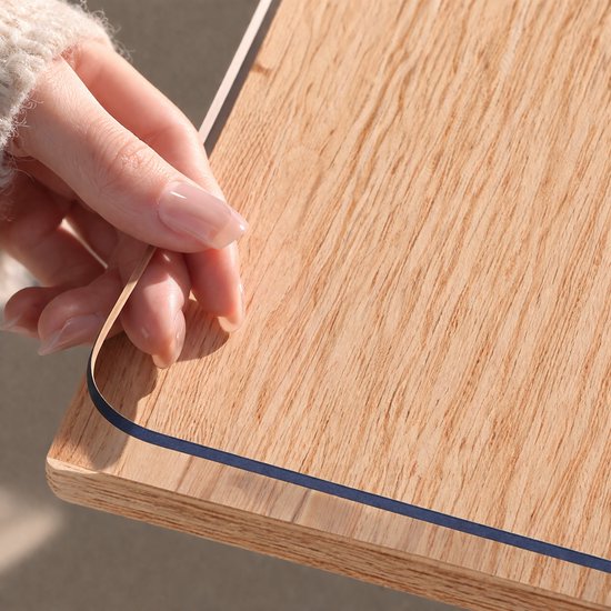 BOTC Nappe transparente - Protège table Transparent Crystal Clear - 100x200cm - PVC - Nappe transparente - Antidérapante