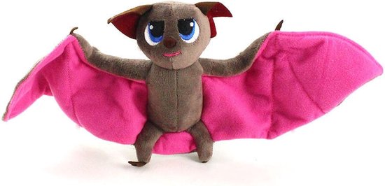 Pluche Vleermuis - Zacht Knuffeldier - Kinderkamer Decoratie - Handzaam Formaat - 17 cm - Meerkleurig — afbeelding 4