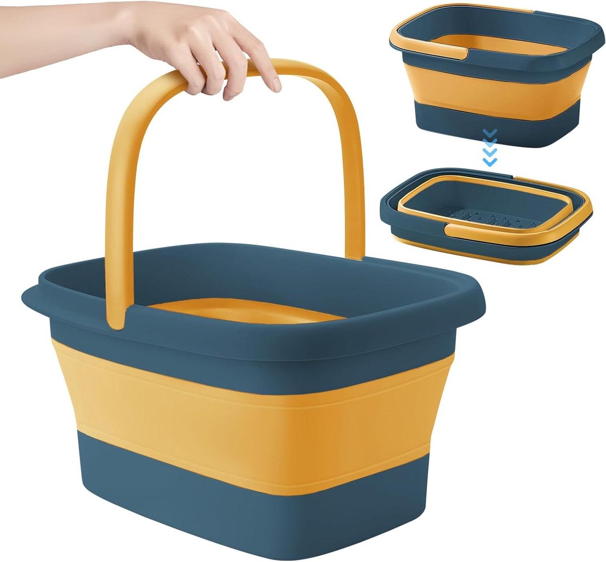 Voetenbad Kom - Pedicure Bak - Ontspanning en Verzorging - Extra Groot Design - 33x37x15 cm