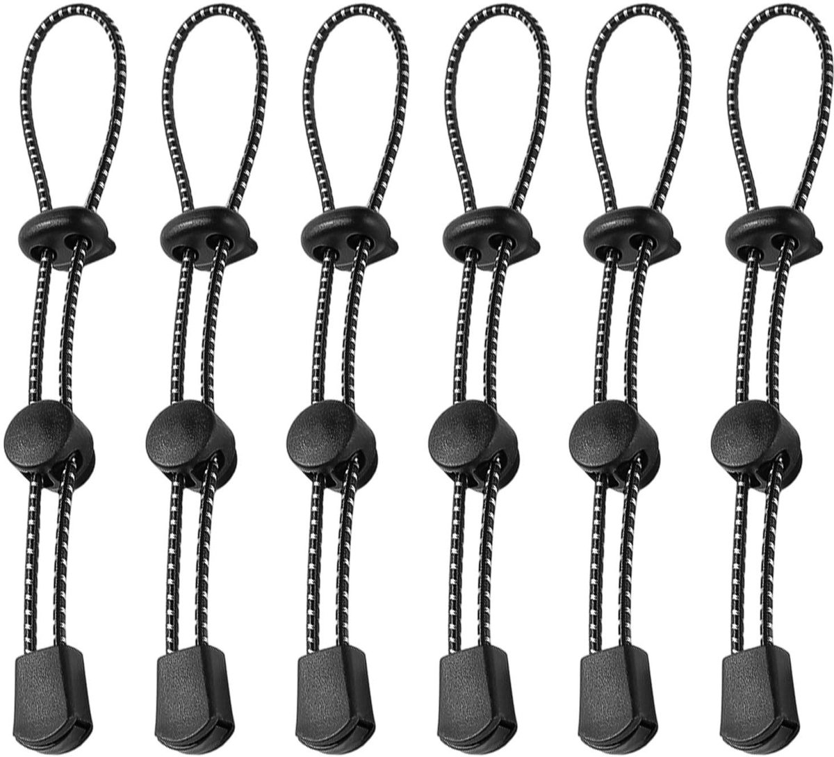 Allecto - Stuks Bungee Cord - Elastische Rugzak Riemen met Buckle voor Trekkingstokken