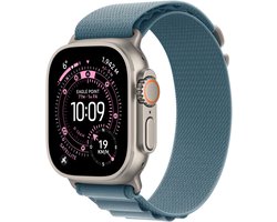 Apple Watch Ultra 3 - Wi-Fi + 5G - 49 mm - Titane Natural + Loop Alpine Blue Clair - L
