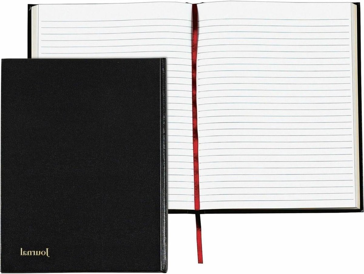 Zakenblad - Notitieboek Dagboek - Project Planning - Zuurvrij Papier - 28 x 22 cm - Zwart