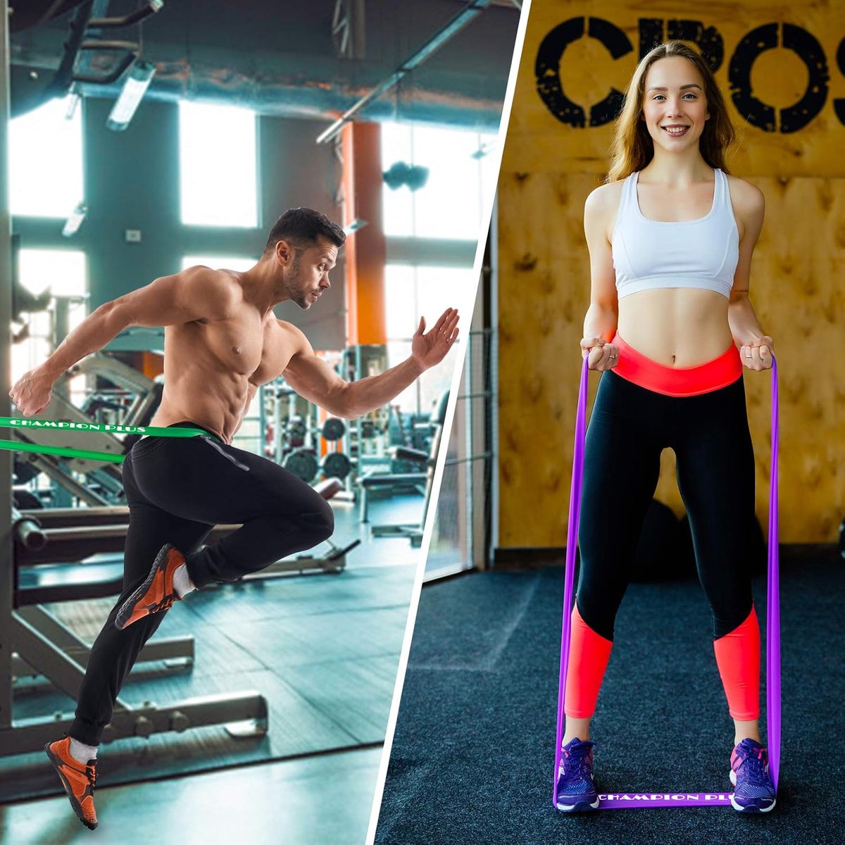 Weerstandsbanden Set van 4 - Resistance Band - Fitness Elastiek - Sport Elastiek Banden - Fitness Band - Pull Up band - Booty Band - Mini Bands - Inclusief Draagzakje - Krachttraining - Multi Color — cadeau in Sport & Outdoor - foto 6