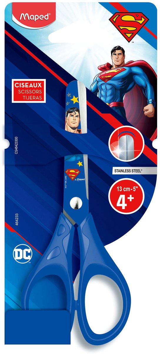 Schoolschaar 13 cm SUPERMAN - op blister