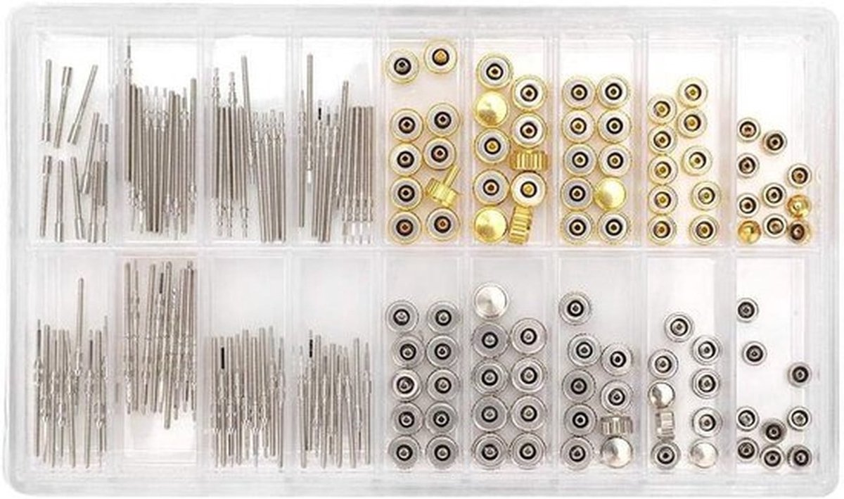 - Horloge Reparatie Set - Horloge Stamverlenging - Kroonaccessoire - Reparatie en Vervanging - Gereedschapsset - met doos - Geschikt voor - Horloges - Reparatie - Accessoires
