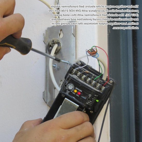 Transformator voor deurbel en chime met lage spanning, 8 V/12 V/24 V, DIN-rail montage, compact en veilig — afbeelding 4