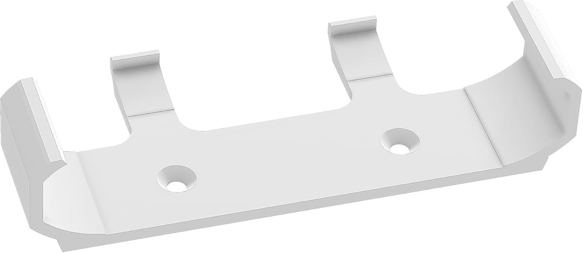 Netwerk Switch Houder - Wandmontage Beugel - Netwerk Organisatie - Stabiele Bevestiging - 11.5 x 5 x 2.5 cm - Wit