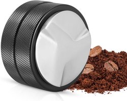 Koffie Tamper - Espresso Tool - Barista Thuis - Drie Hoekhellingen - 51mm Diameter - Zwart