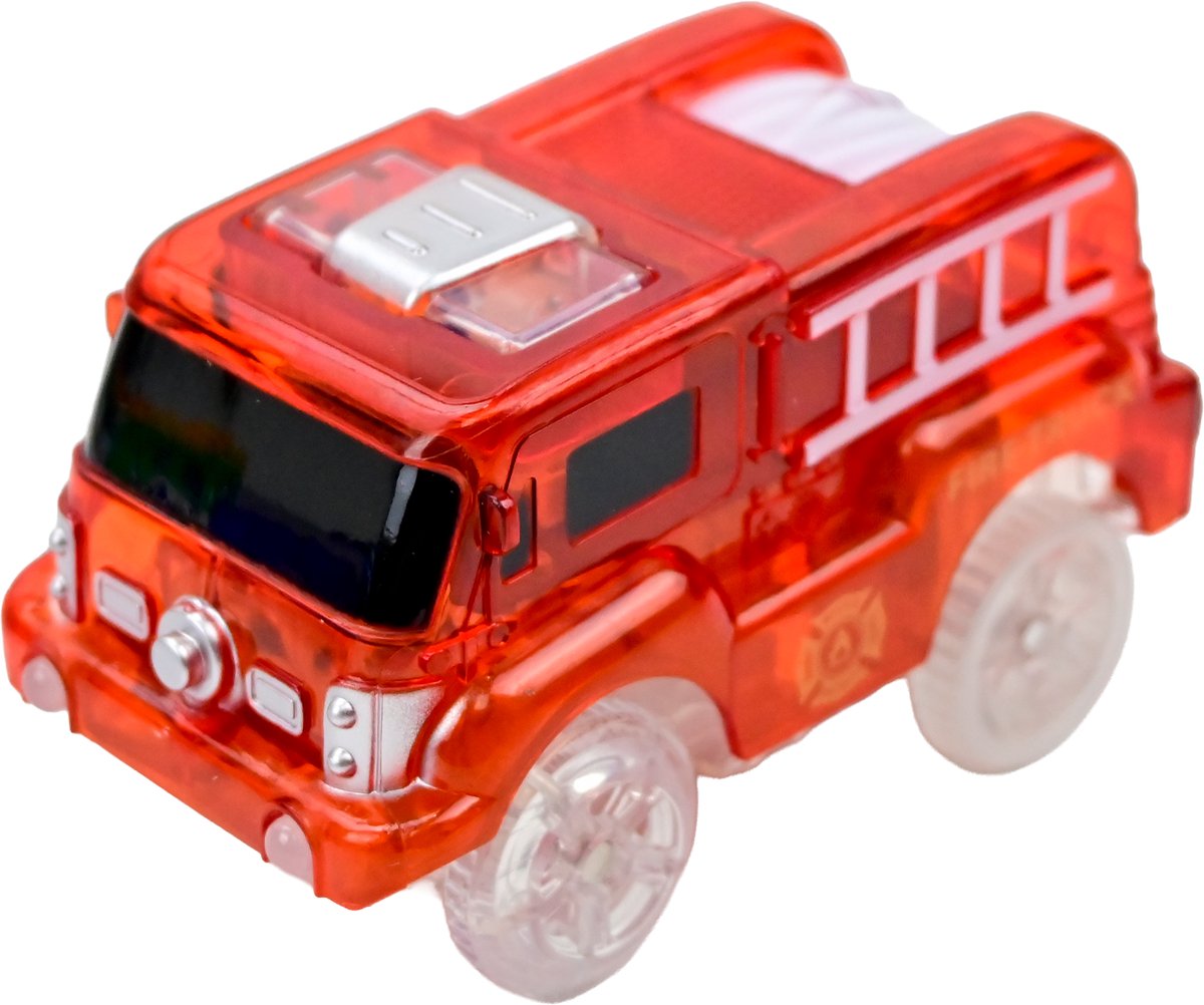 Magna Minds - Magnetisch Speelgoed - Uitbreidingsset - Racebaan auto's - 2 stuks - Politie & Brandweer - Magnetic Tiles - Constructie speelgoed - Magnetische tegels - Montessori speelgoed - Magnetic toys - Magnetische bouwstenen - Speelgoed Kinderen — afbeelding 3