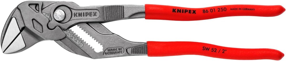Verstelbare Tang - Moedersleutel - Vastschroeven - Snelle aanpassing knop - 250 mm - Rood