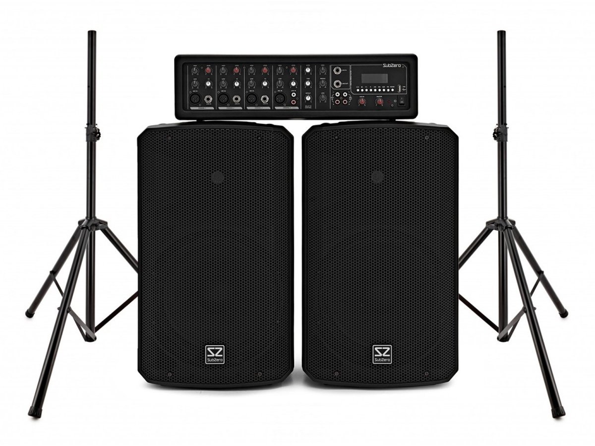 SubZero SZPA-410 175W 10 PA-systeem met Statieven
