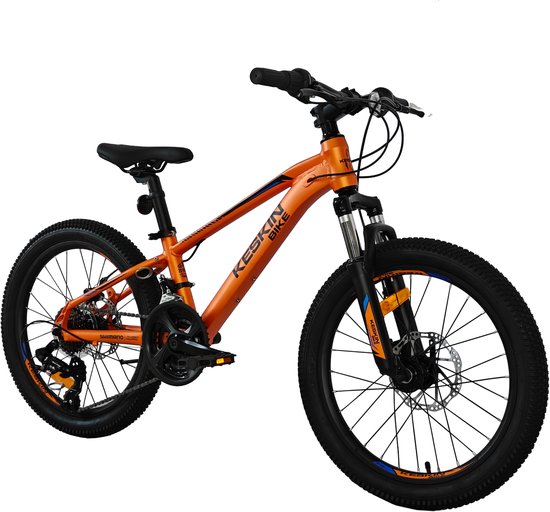 Keskin MTB1 kinderfiets 20 inch - 21 versnellingen met schijfremmen voor en achter - kinderfiets voor 6, 7 en 8 jaar - 20 inch fiets voor jongens en meisjes - oranje — afbeelding 2