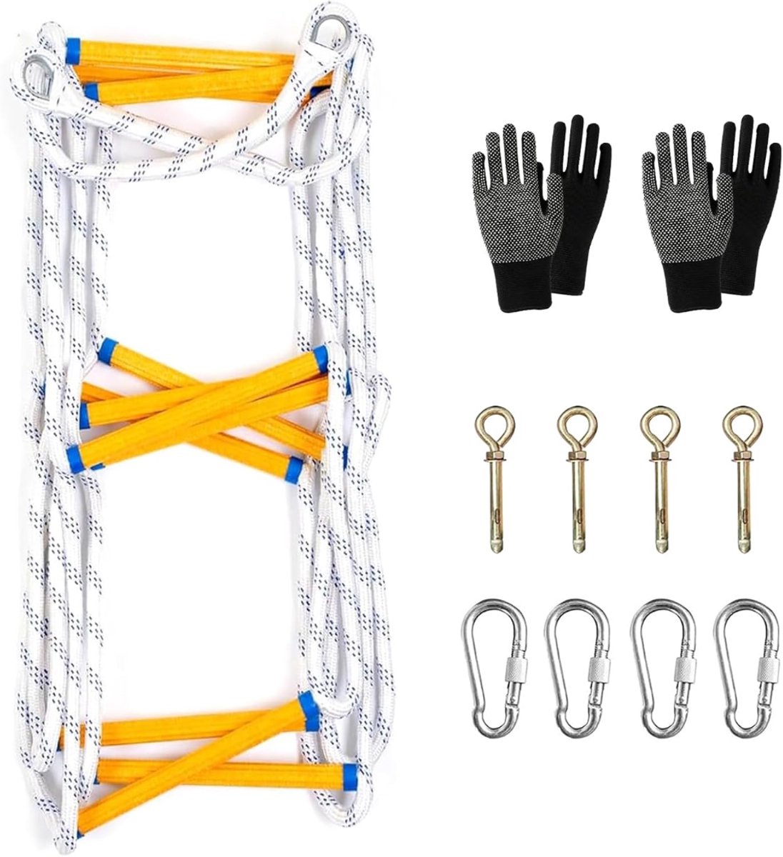HEZIVO® Vluchtladder - Noodladder - Brandladder - Touwladder - 10m