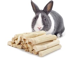 Natuurlijke Timothy Hooi Sticks voor Konijnen, Chinchilla's en Cavia's - Molar Staven voor Gezond Kauwen en Speelplezier