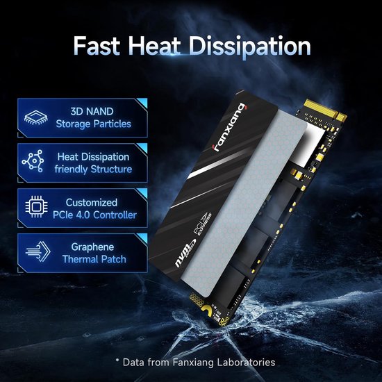 Interne SSD - Opslag Schijf - Snelle Data Overdracht - PCIe Gen4x4 Interface - 500GB Capaciteit — afbeelding 3